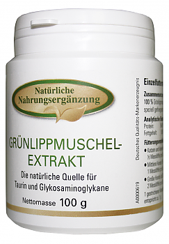 Grünlippmuschel-Extrakt für Hund/Katze 100gr.